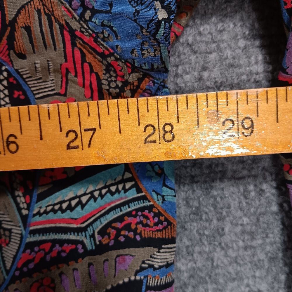 ENRO Shirt Mens 2XL Multicolor Paisley Print‎ Cotton Long Sleeve Button Down - Picture 14 of 16